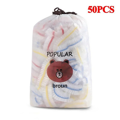 50/100 buc. Capac pentru alimente de unică folosință, ambalaj din plastic, pungă elastică pentru alimente pentru boluri cu fructe, capace de calitate alimentară, pungă de economisire pentru păstrarea proaspetelor de bucătărie