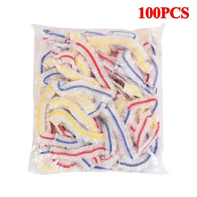 50/100 buc. Capac pentru alimente de unică folosință, ambalaj din plastic, pungă elastică pentru alimente pentru boluri cu fructe, capace de calitate alimentară, pungă de economisire pentru păstrarea proaspetelor de bucătărie