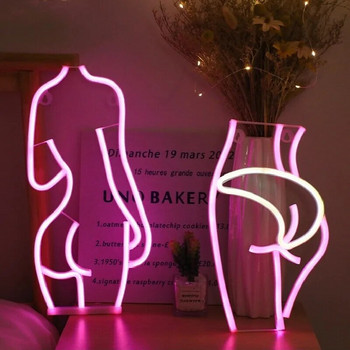 Секси дама Led неонова табела Светлини за окачване на стена Бар Пъб Изкуство Нощна светлина Клуб Реклама Нощни светлини Парти декорация