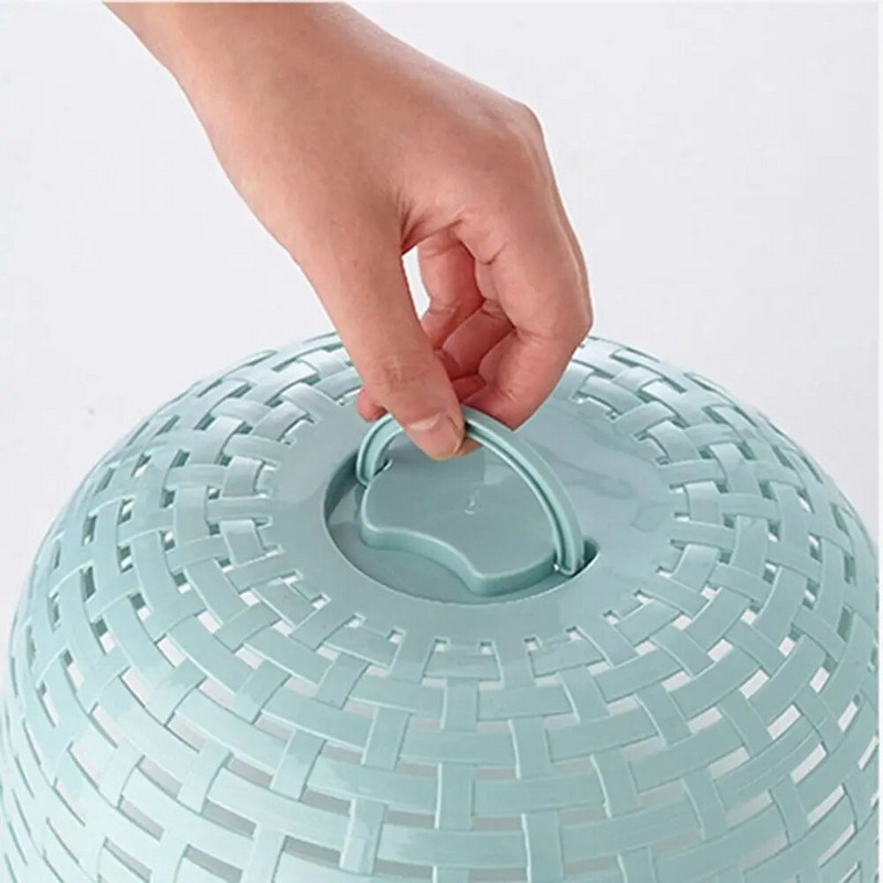 Maisto dangtelis Pagrindinis dangtis nuo uodų, daržovių dangtis Plastikinis apvalus maisto dulkėms atsparus valgomojo stalo maisto uždangalas Virtuvės priedai