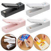Mini műanyag zacskó lezáró gép tárolótáska kapcsos USB újratölthető tömítőgép Hordozható pecsételő élelmiszer-snack konyhai eszközökhöz