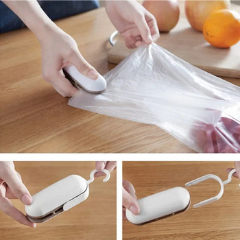 Μίνι σφραγιστικό τσάντας με μπαταρία Φορητός κόφτης θερμότητας για πλαστική σακούλα Αποθήκευση σπιτιού Σνακ φαγητού Εργαλεία κουζίνας