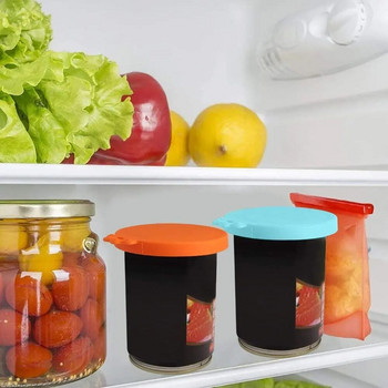 Creative 3 в 1 Силиконови капаци за консерви Запечатани хранилки Капак за кутии за храна Кухня за многократна употреба Организация на съхранение Капак Горна капачка