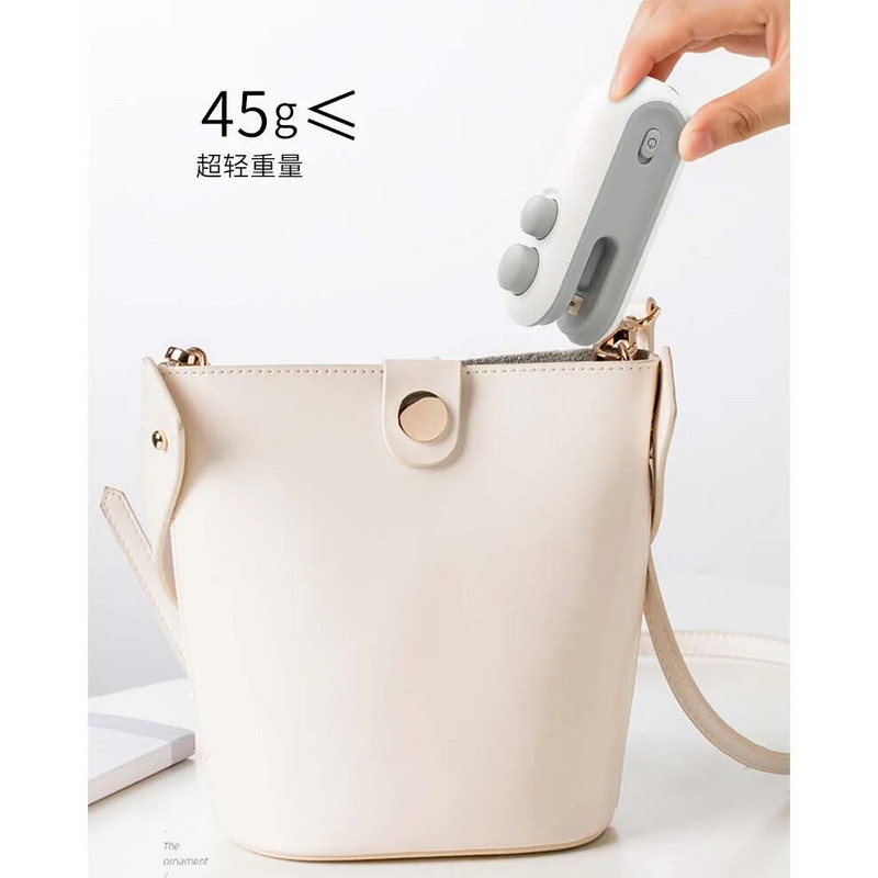 Maišelio sandariklis Nešiojami plastikinių maišelių sandarinimo mašinos spaustukai Įkraunami daiktai buitiniams prietaisams pakavimo reikmenų maišeliai