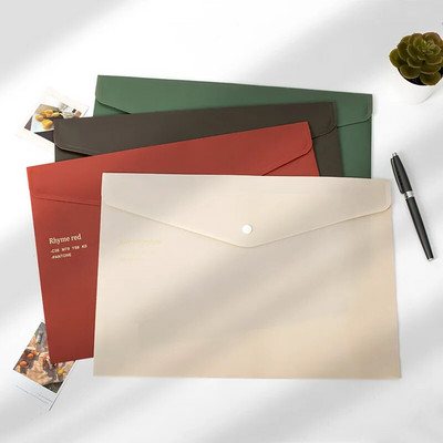 1 τεμ A4 Document Pocket Ρετρό Πράσινο Έγχρωμο Φάκελο Θήκη αρχείου Τσάντα αποθήκευσης πληροφοριών μεγάλης χωρητικότητας Τσάντα οργάνωσης γραφείου σπιτιού