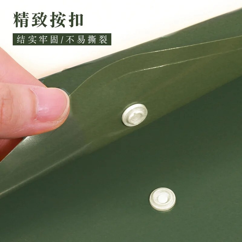 1vnt A4 dokumentų kišenė Retro žalios spalvos aplanko failų laikiklis Didelės talpos informacijos laikymo krepšys Namų stalas Organizatoriaus krepšys