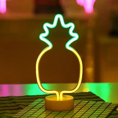 Λάμπα USB LED Νέον Επιγραφή Flamingo Unicorn Φως νέον Επιτραπέζιο φωτιστικό μπαταρίας τροφοδοσίας για παιδιά Παιδική διακόσμηση κρεβατοκάμαρας