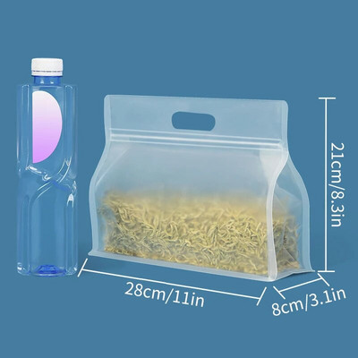 1 vnt Maisto užtrauktuku užsegami maišeliai laikymo maišeliai Daugkartinio naudojimo šaldytuvas Organizatorius Vaisių grūdai Šviežiai išlaikantis plastikinis laikymo konteineris didmeninė prekyba