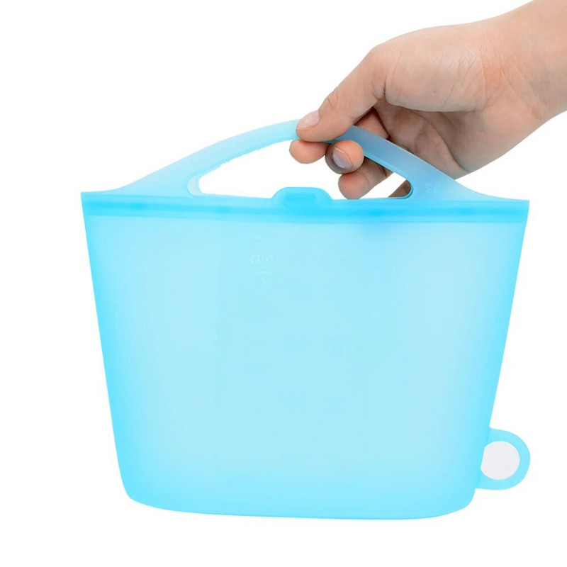 Maisto silikono maisto laikymo maišelis Daugkartiniai maišeliai maisto laikymui Hermetiškas sandarus mikrobangų krosnelėje saugus vaisių ir daržovių laikymo maišelis