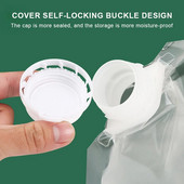 Virtuvės laikymo krepšys grūdams, drėgmei atsparus sandarus kišeninis, atsparus vabzdžiams, skaidrus, nešiojamas maistui tinkamas šviežias maišelis Virtuvės priedai