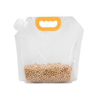 Кухненска чанта за съхранение Зърнена влагоустойчива запечатана джобна чанта, устойчива на насекоми Прозрачна преносима чанта за прясна храна Кухненски аксесоари