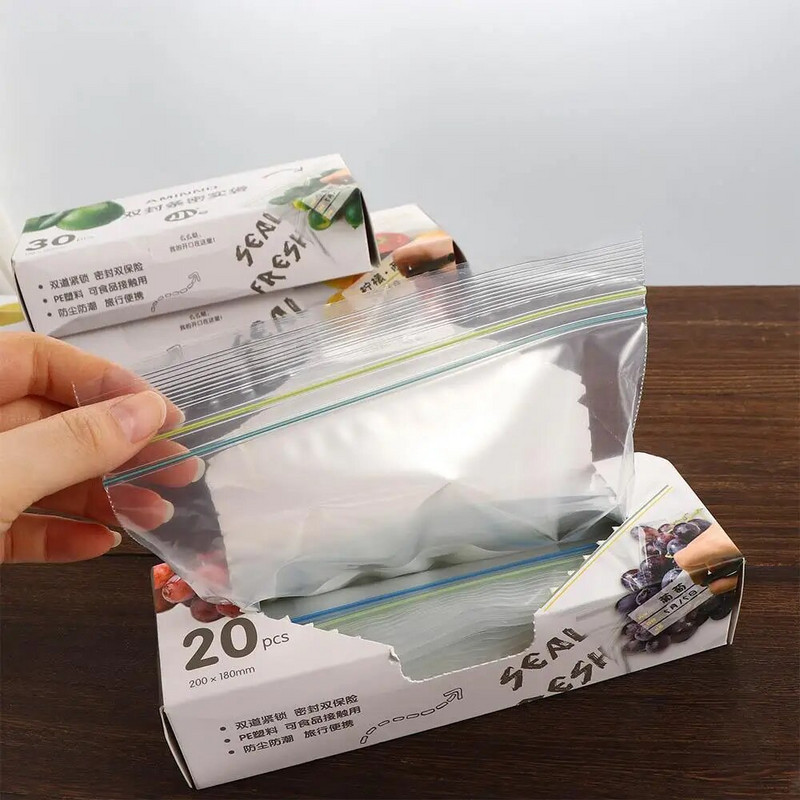 Conservare Fructe Fermoar Sigilat Congelare Încălzire Recipient pentru alimente Păstrare-proaspătă Pungă Depozitare Pungi Frigider Organizator