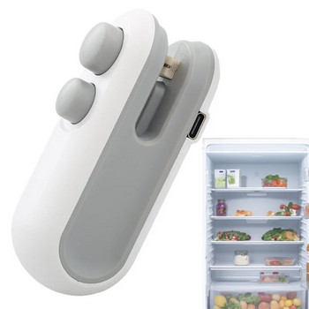 Mini USB επαναφορτιζόμενη στεγανοποιητική μηχανή χειρός τσάντα σνακ πίεσης Συσκευή θερμοσφράγισης Μικρή οικιακή φορητή συντήρηση τροφίμων