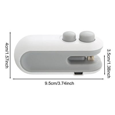 Mini USB újratölthető tömítőgép Kézi nyomású snack zacskó hőlezáró eszköz kis háztartási hordozható élelmiszer tartósításhoz