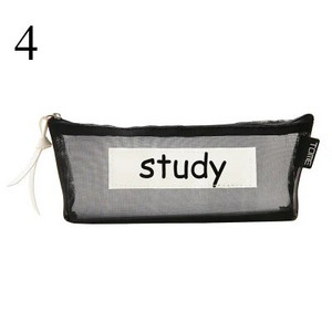 Διαφανής μολυβοθήκη Διχτυωτή τσάντα μολυβιού για παιδιά κορίτσια Δώρο σχολικά είδη γραφείου Kawaii μολυβοθήκη με φερμουάρ νάιλον