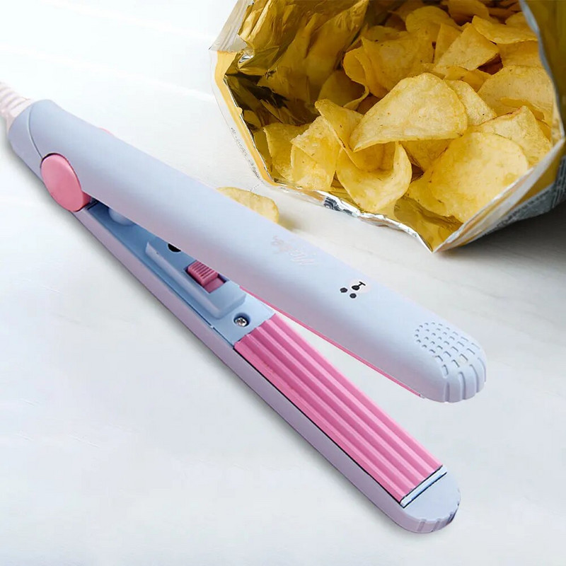 Μίνι φορητό μηχάνημα θερμικής σφράγισης Συσκευασία σφραγίσματος τροφίμων με κενό αέρος Πλαστικό παλμικό σφραγιστικό κλιπ οικιακής τσάντας Κλιπ χειρός