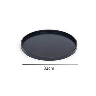 Japoniško stiliaus medinis padėklas Apvalus arbatos padėklas Užkandžiai Desertas Maisto gėrimų lėkštė džiovintų vaisių lėkštės Namų virtuvė Biuras Dekoratyvinė lėkštė