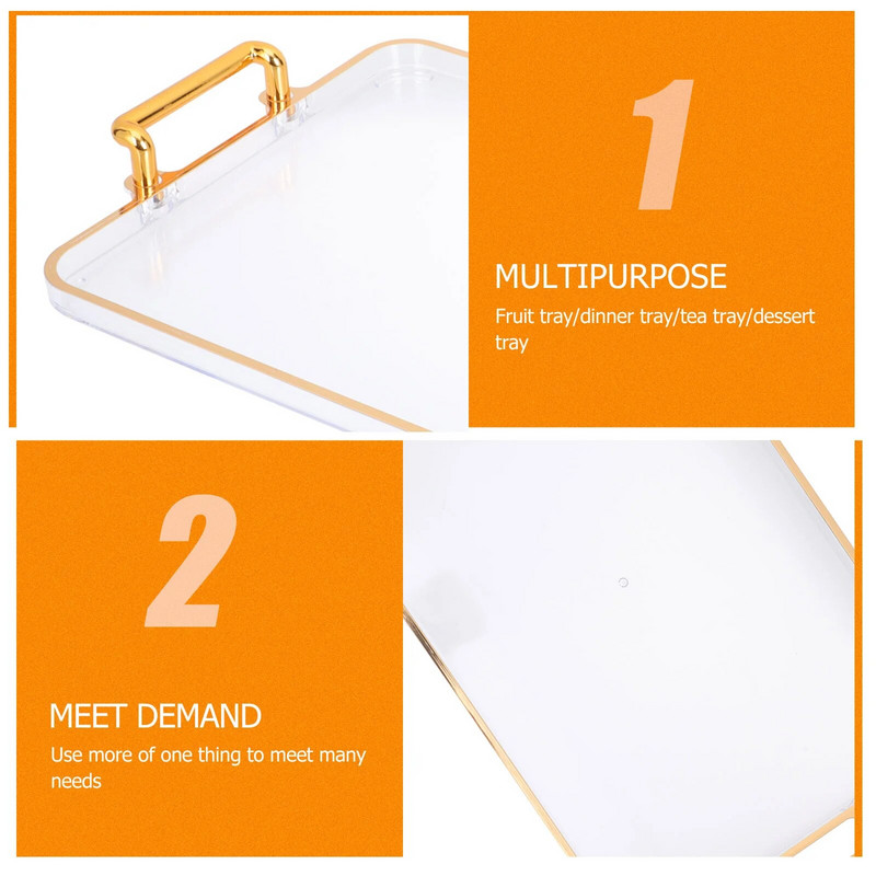 Pladanj Nakit Posluživanje Otomanski Desertni tanjur Organizator Izlog za umivaonik Delikatni batlerov stol Pladanj za kavu Kuhinjski doručak