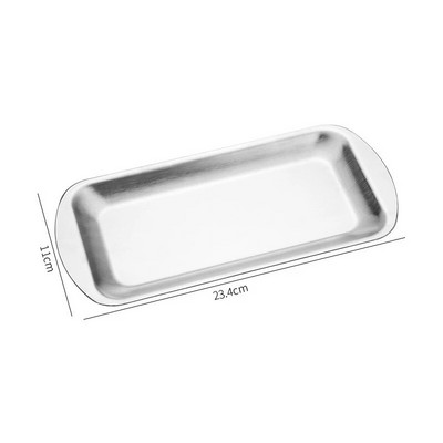 Sutirštinti nerūdijančio plieno maisto saugojimo negilūs padėklai BBQ suši plokščias patiekalas duona tešla Kepimo skarda Virtuvė vaisių daržovių lėkštė