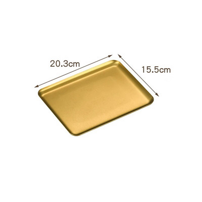 Sutirštinti nerūdijančio plieno maisto saugojimo negilūs padėklai BBQ suši plokščias patiekalas duona tešla Kepimo skarda Virtuvė vaisių daržovių lėkštė