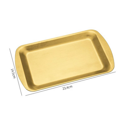 Sutirštinti nerūdijančio plieno maisto saugojimo negilūs padėklai BBQ suši plokščias patiekalas duona tešla Kepimo skarda Virtuvė vaisių daržovių lėkštė