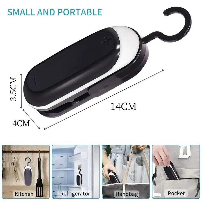 1 tk mini kaasaskantav tihendusmasina pakend tihenduskotid termoplastist toidukottide pakkimine köögitarvikud