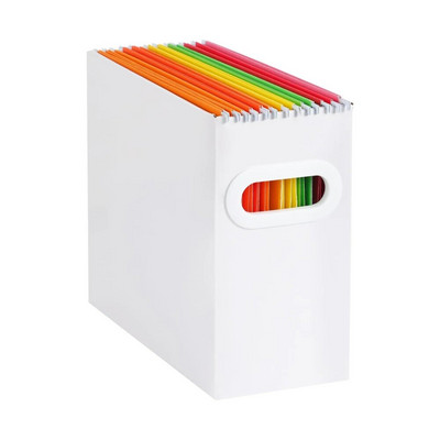 Sulankstoma failų dėžutė su metaline rankena Vieta be dangčio dizaino laikymo dėžutė Failų tvarkytuvė Nešiojamiesiems kompiuteriams Žurnalams Dokumentai