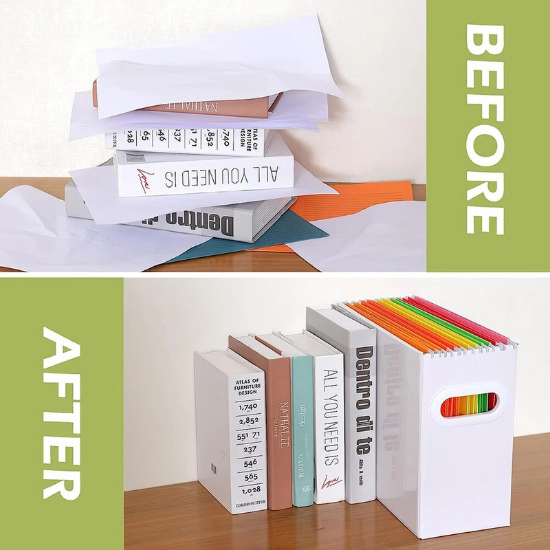 Sulankstoma failų dėžutė su metaline rankena Vieta be dangčio dizaino laikymo dėžutė Failų tvarkytuvė Nešiojamiesiems kompiuteriams Žurnalams Dokumentai