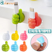 2-10 vnt. daugiafunkcinis spaustukų laikiklis nykščio sieninis kabliukas Rašomojo stalo vielos laikiklis Lipnus laido laikiklis vielos kabykla Biuro stalinis automobilis