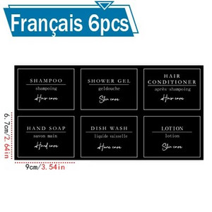 300/500 ml dozator de săpun de baie sticla șampon gel de duș sticla tip presare sticla goală reîncărcabilă lucioasă etichete impermeabile