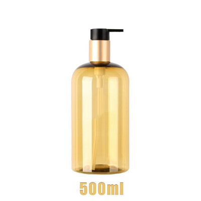 Flacon dozator de capacitate mare de 250/500 ml, loțiune lichidă, șampon, săpun, sticle pentru presă, sticle portabilă reîncărcabilă pentru călătorie de hotel