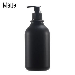 Dozator de săpun Sticlă Negru Mat Bucătărie Reîncărcabilă Mâini Vase Sticla de Presă Pompă de Lemn de bambus Sticlă de depozitare pentru baie 500ML