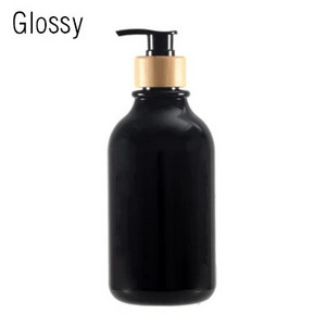 Dozator de săpun Sticlă Negru Mat Bucătărie Reîncărcabilă Mâini Vase Sticla de Presă Pompă de Lemn de bambus Sticlă de depozitare pentru baie 500ML