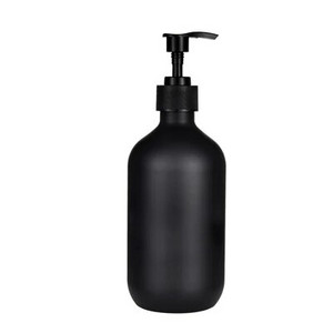 Dozator de săpun Sticlă Negru Mat Bucătărie Reîncărcabilă Mâini Vase Sticla de Presă Pompă de Lemn de bambus Sticlă de depozitare pentru baie 500ML
