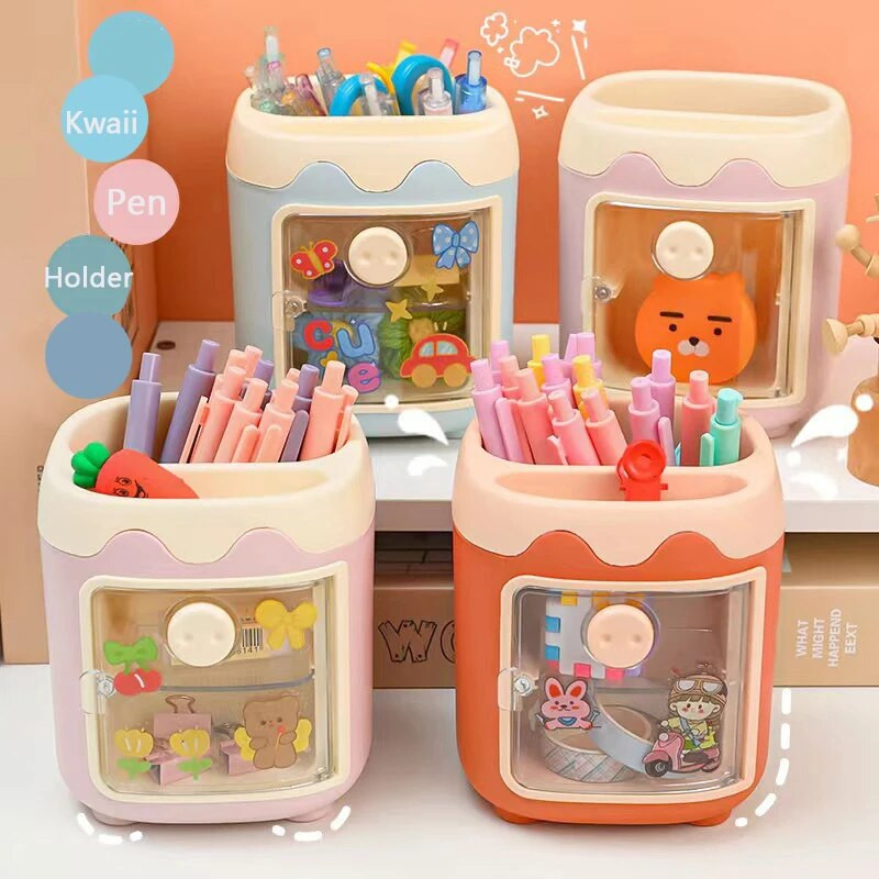 Nova Kawaii olovka za svinje Držač lonca za olovke Posuda za pohranu četkica Stolni organizator Višenamjenske Washi trake Uredski pribor