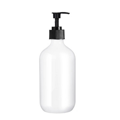 Ξαναγεμιζόμενο Amber Shampoo Shower Gel Empty Bottles with Pump Shampoo Conditioner Dispenser για το μπάνιο ξενοδοχείου 500ml