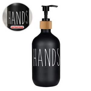 Dozator de săpun, 500 ml, flacon de șampon și gel de duș, reîncărcabil, dozator de loțiune de mare capacitate, accesorii pentru baie