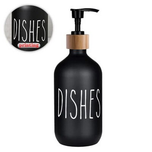 Dozator de săpun, 500 ml, flacon de șampon și gel de duș, reîncărcabil, dozator de loțiune de mare capacitate, accesorii pentru baie