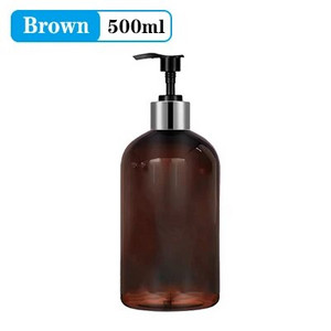 Dozatoare de baie de 500 ml Sticle de dozator de șampon și balsam Sticle de loțiune reîncărcabilă Tip de apăsare Flacon Accesorii pentru baie