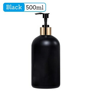 Dozatoare de baie de 500 ml Sticle de dozator de șampon și balsam Sticle de loțiune reîncărcabilă Tip de apăsare Flacon Accesorii pentru baie