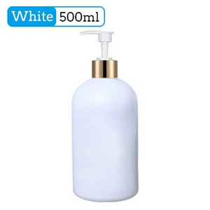 Dozatoare de baie de 500 ml Sticle de dozator de șampon și balsam Sticle de loțiune reîncărcabilă Tip de apăsare Flacon Accesorii pentru baie