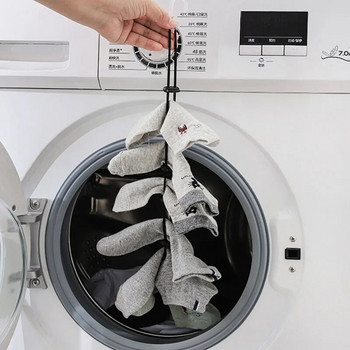 Домашни чорапи, висящо въже, творческа многофункционална кошница за пране на дрехи, мрежа за пране на чорапи, сушене на чорапи, рафт Разделител Сухи инструменти