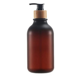 Dozator de baie de 300/500 ml, șampon și balsam, sticla de săpun de duș, loțiune de farmacie, montare pe perete, pompă de bambus, dozator de săpun