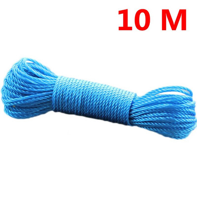 10 m/20 m konop za odjeću Dugo najlonsko uže u boji Penjačko vučno uže Uže za mrežu za sjenilo Konop za rublje Vrtni pribor