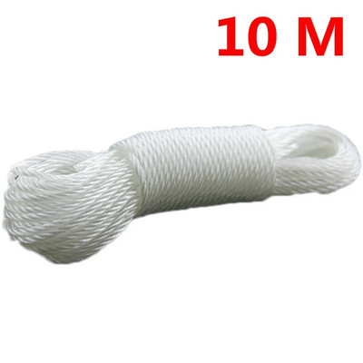 10 m/20 m konop za odjeću Dugo najlonsko uže u boji Penjačko vučno uže Uže za mrežu za sjenilo Konop za rublje Vrtni pribor