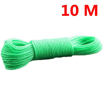 10 m/20 m konop za odjeću Dugo najlonsko uže u boji Penjačko vučno uže Uže za mrežu za sjenilo Konop za rublje Vrtni pribor
