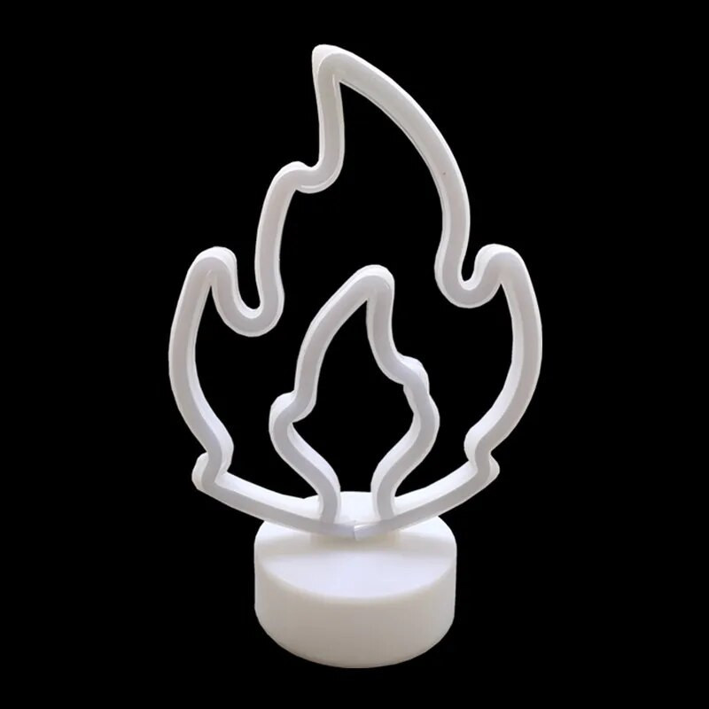 Plamena LED neonska svjetiljka Sjajna festivalska dekoracija Desktop Atmosfera Neonska svjetiljka za kućnu zabavu Zidni viseći dekor Poklon za odrasle i djecu