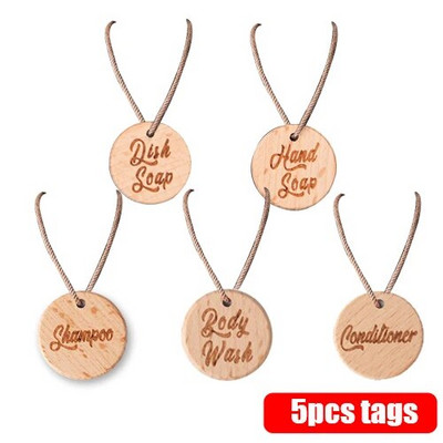 Δοχείο σαπουνιού strip with bamboo Pump Refillable Shampoo Conditioner Χέρια και πιάτα Μπουκάλι σαπουνιού για μπάνιο κουζίνας