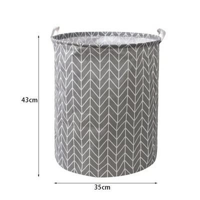 Összehajtható szennyes kosár tároló vödör japán pamut vászon szövet Vízálló piszkos ruhanemű játék tároló kosár piszkos ruhák