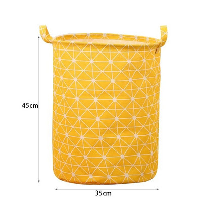 Összehajtható szennyes kosár tároló vödör japán pamut vászon szövet Vízálló piszkos ruhanemű játék tároló kosár piszkos ruhák